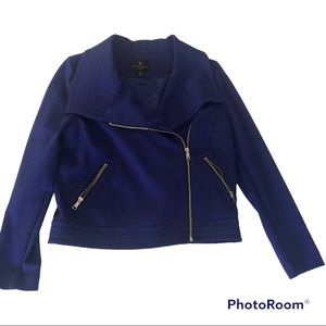 Worthington petite royal blue Moto jacket